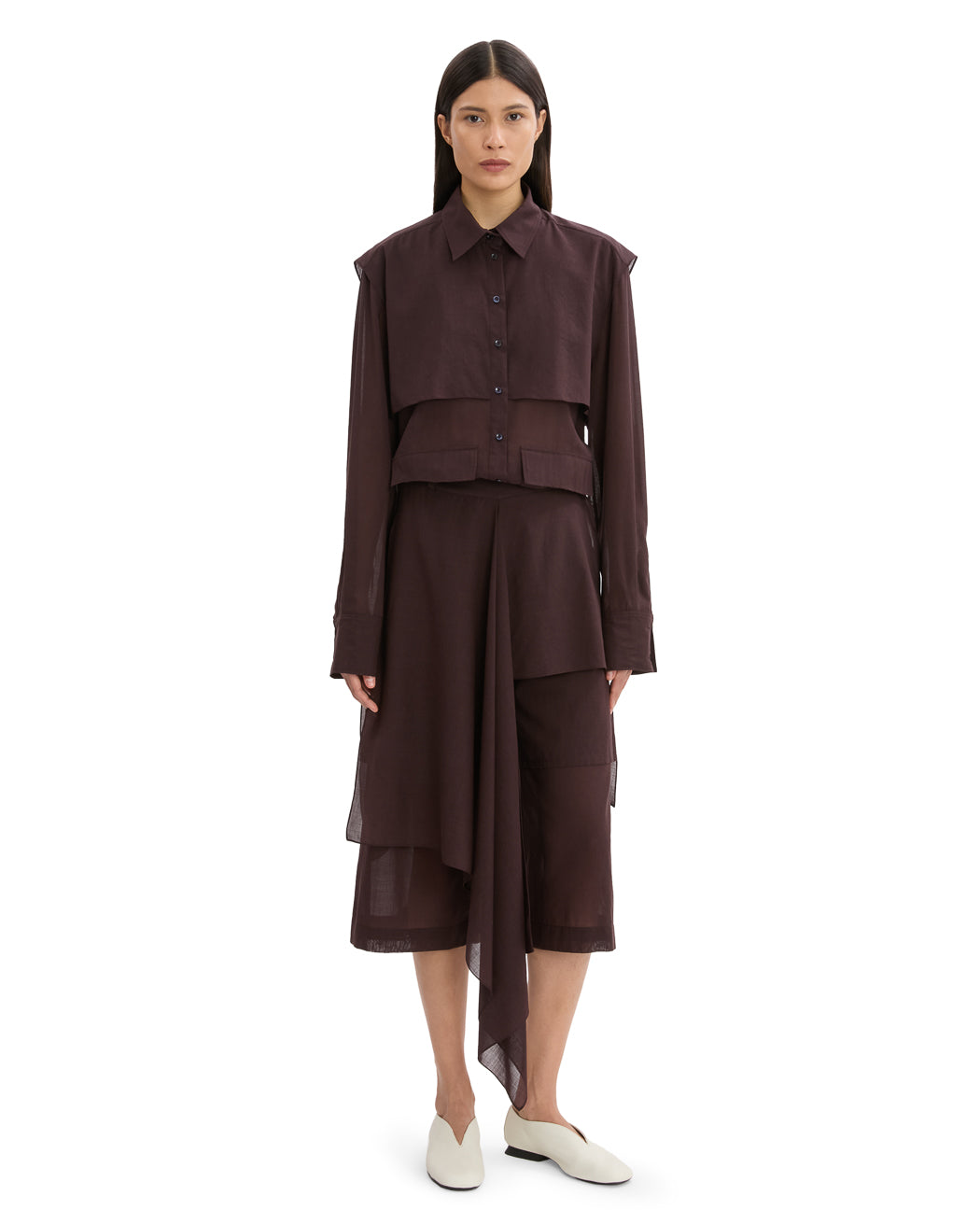 LAYERED CROPPED TROUSER