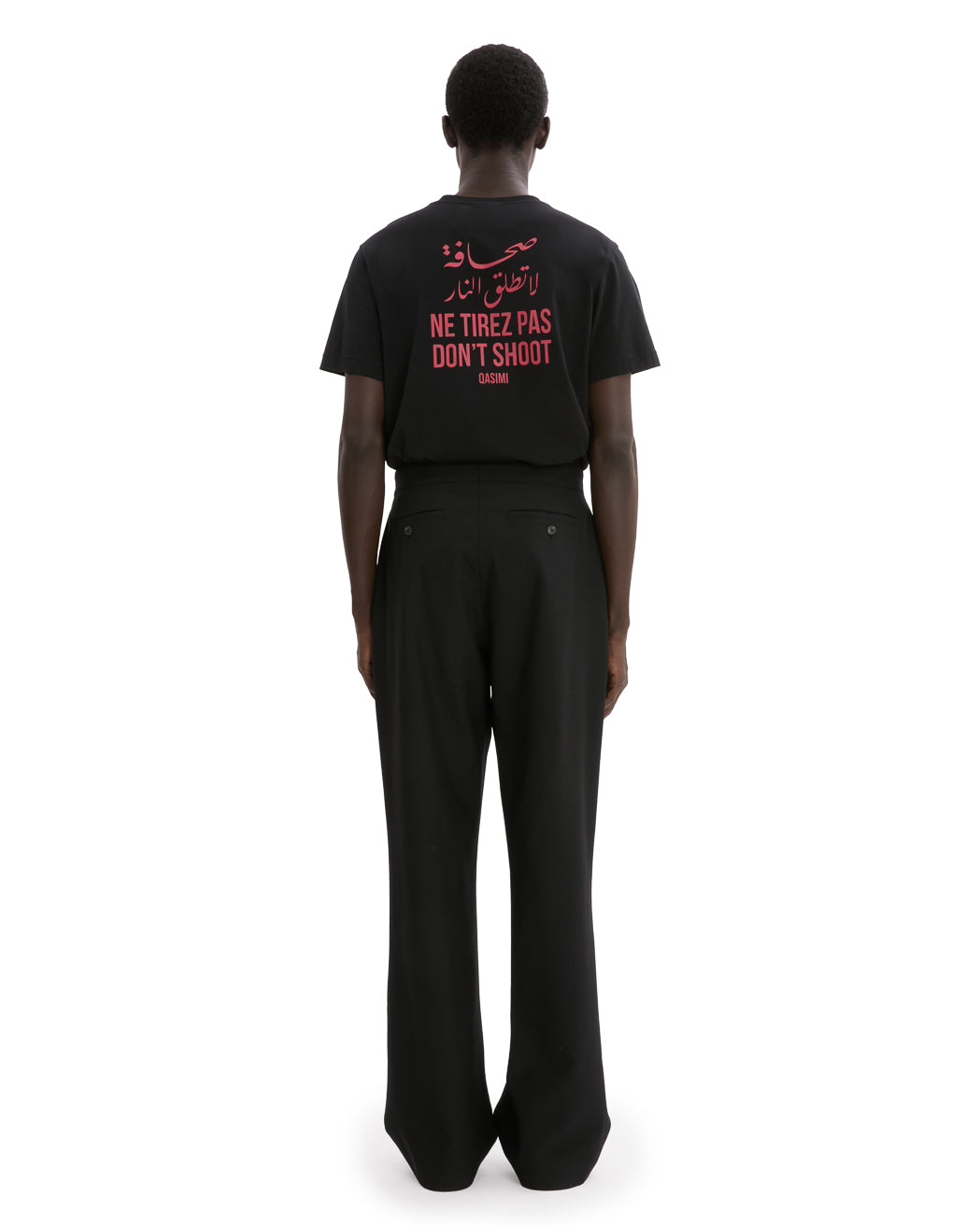 PLEATED WOOL TROUSER