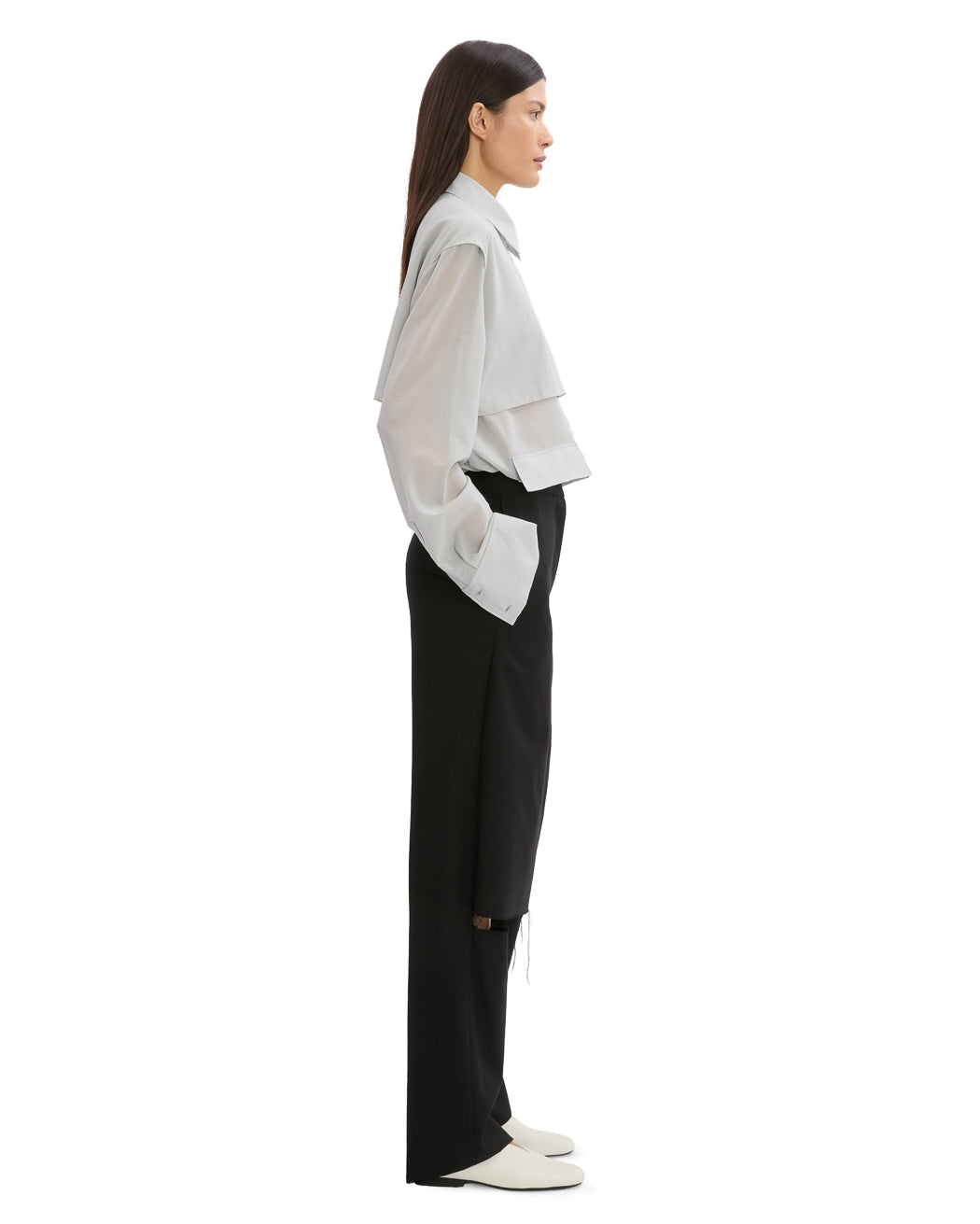 WOOL SKIRT TROUSER