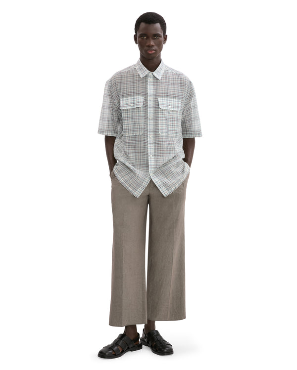 CHECK VOILE UTLITY SHIRT