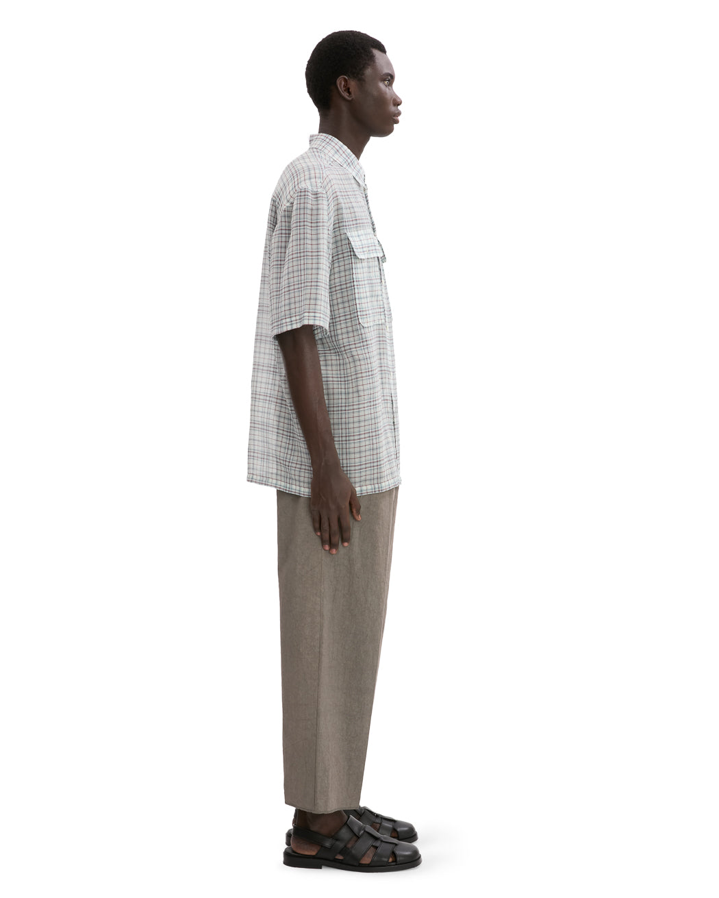 CHECK VOILE UTLITY SHIRT