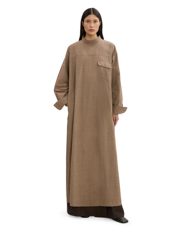 LINEN SHIRT DRESS
