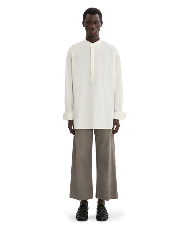CROPPED LINEN TROUSER