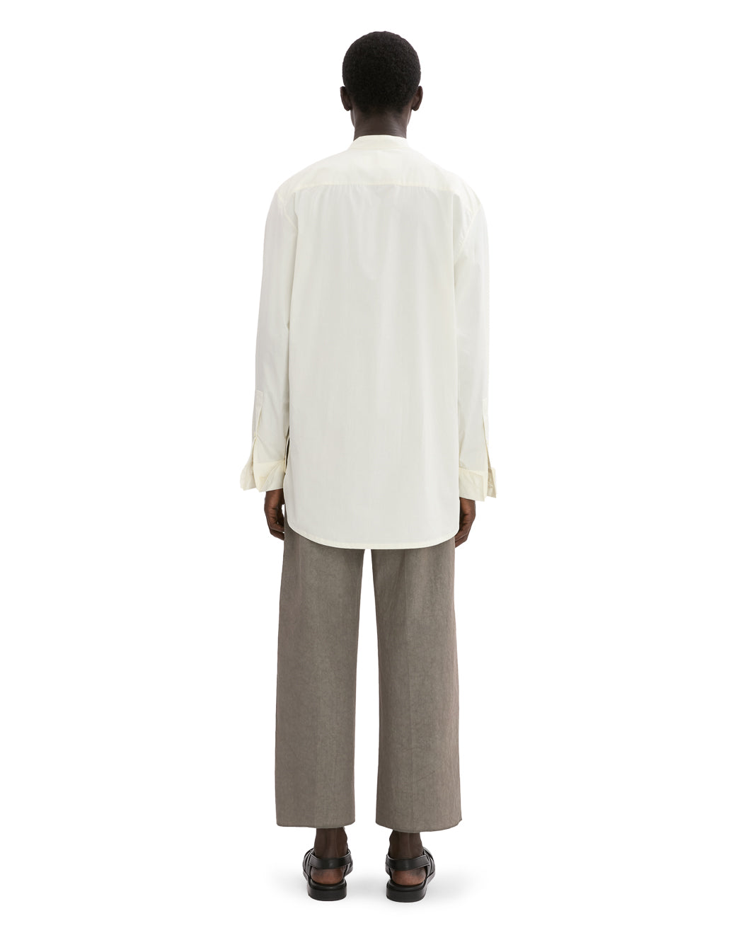 CROPPED LINEN TROUSER