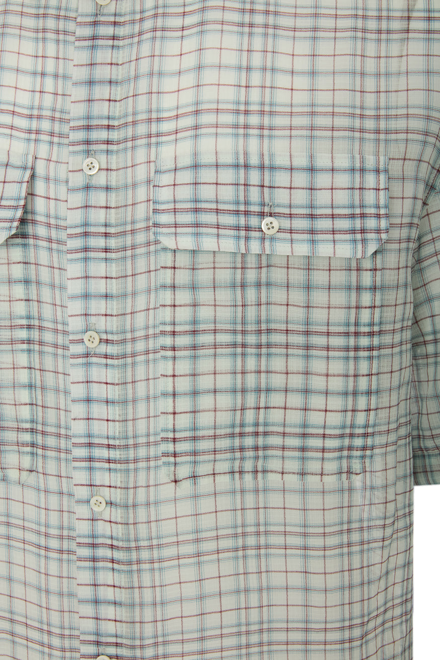 CHECK VOILE UTLITY SHIRT