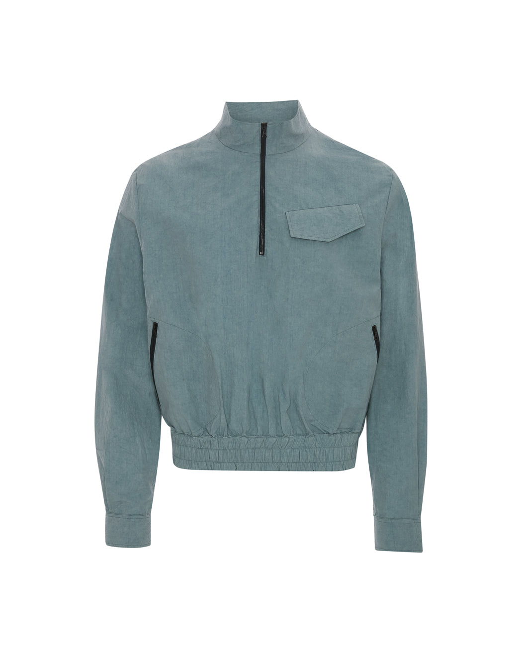 LINEN HALF ZIP PULLOVER