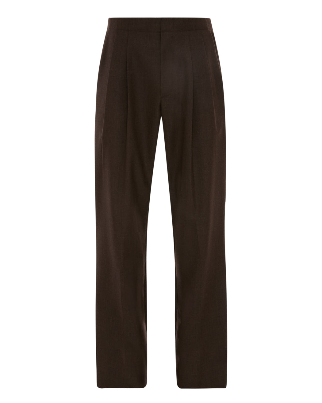 PLEATED WOOL TROUSER