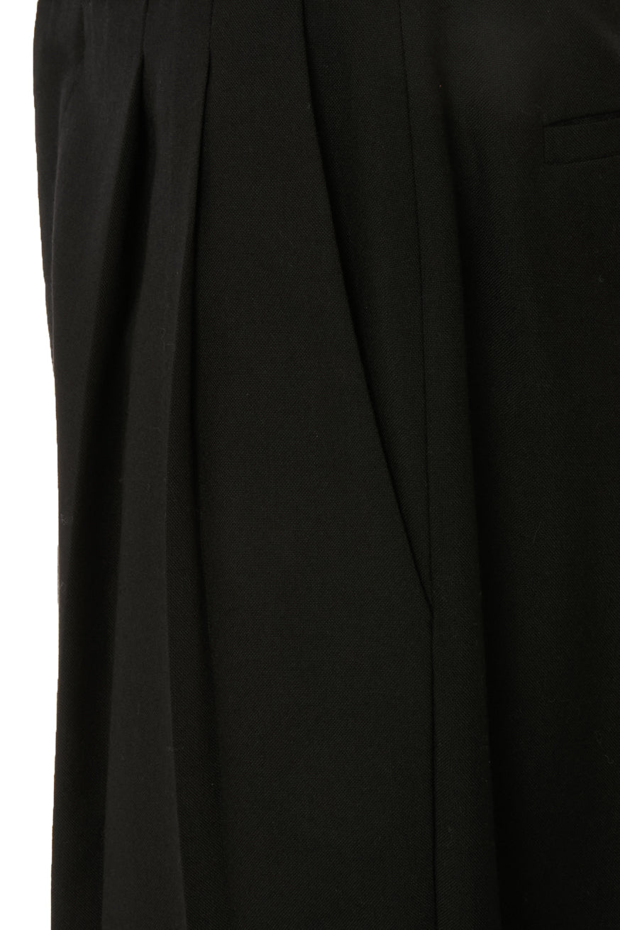 PLEATED WOOL TROUSER