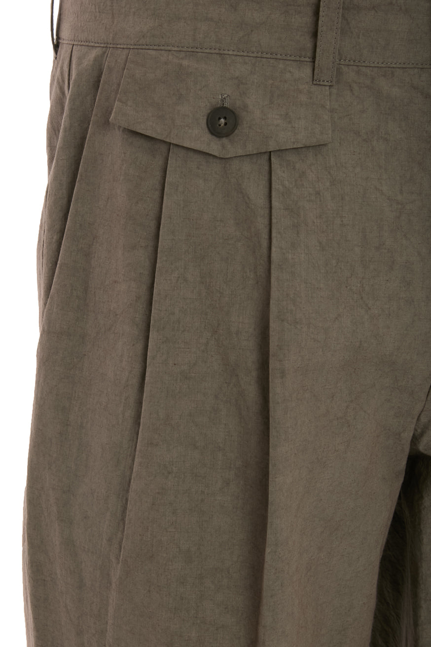 CROPPED LINEN TROUSER