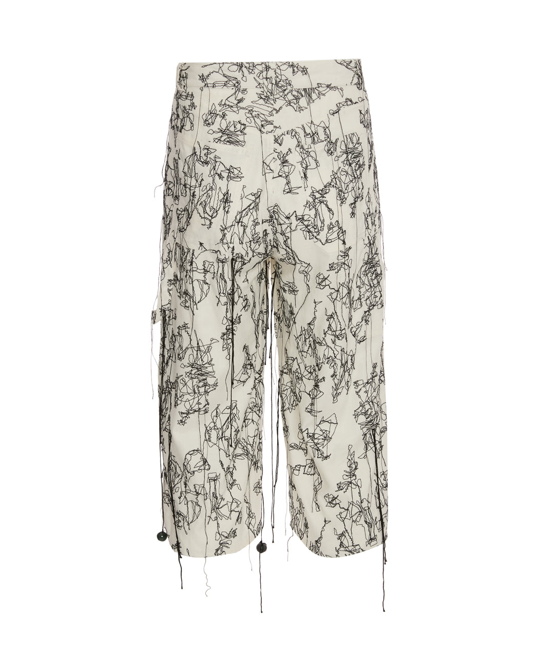 EMBROIDERED LINEN SHORT