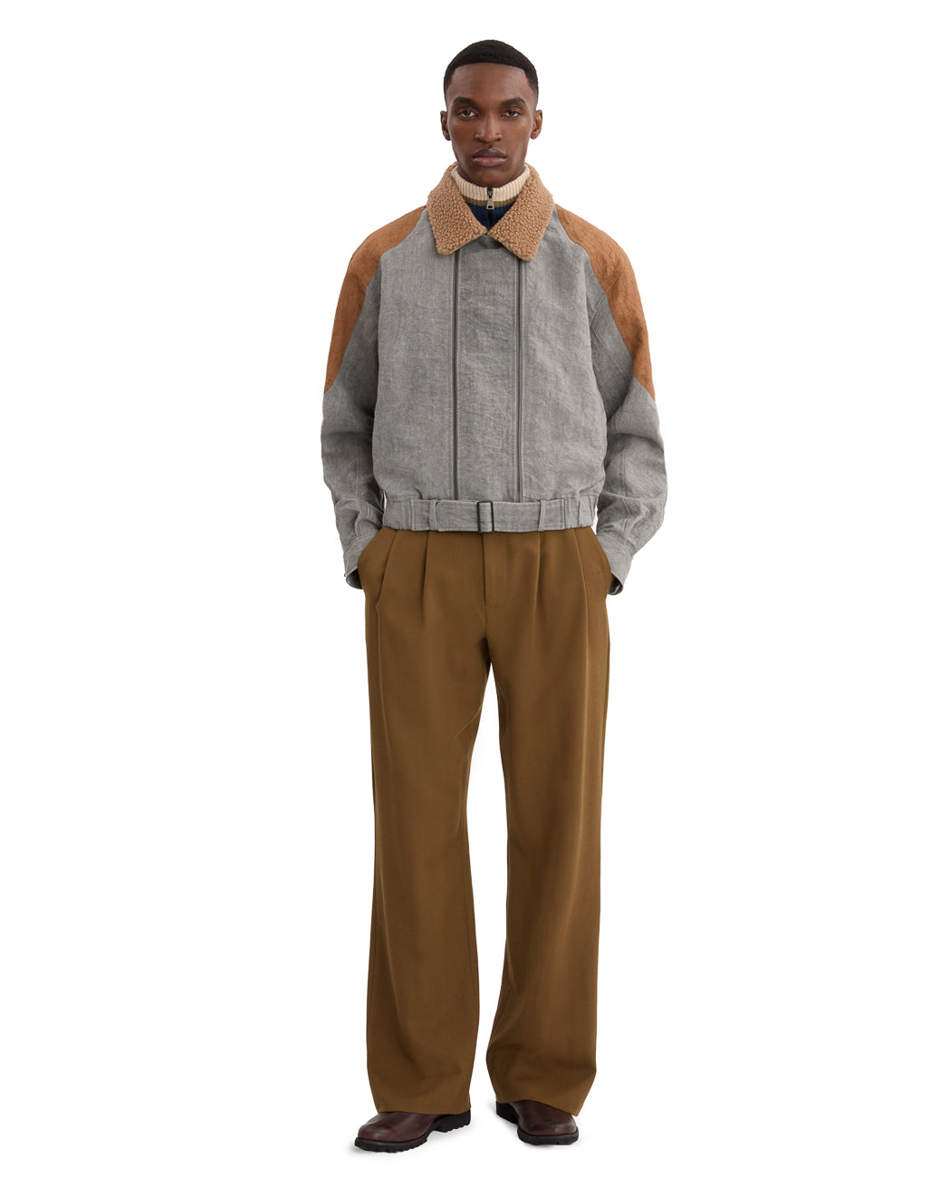 DUAL ZIPS BOMBER
