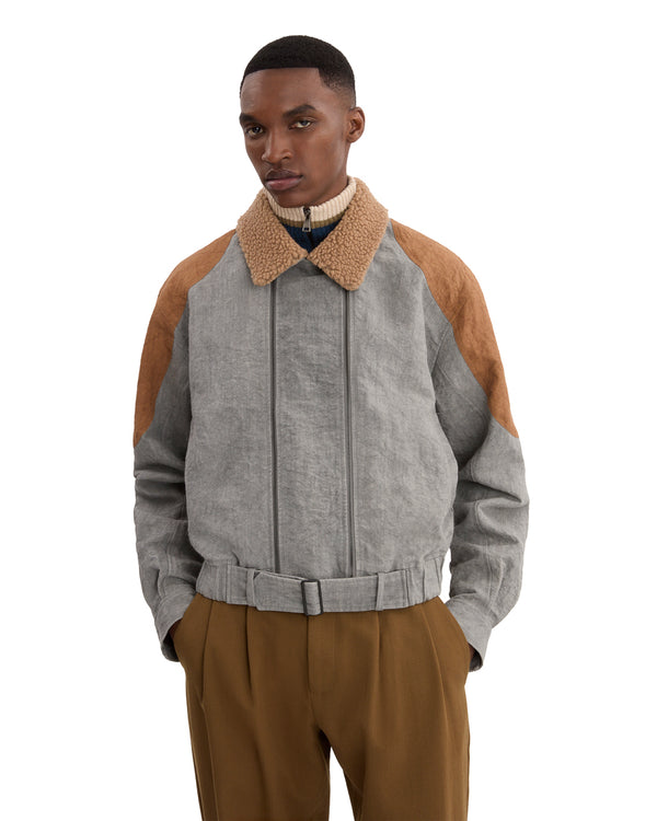DUAL ZIPS BOMBER