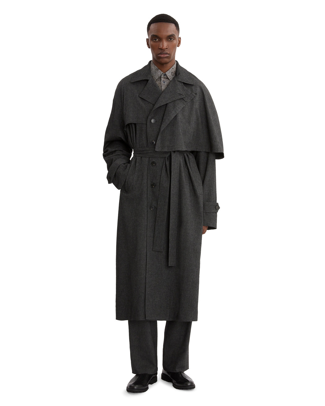 CAPE TRENCH COAT