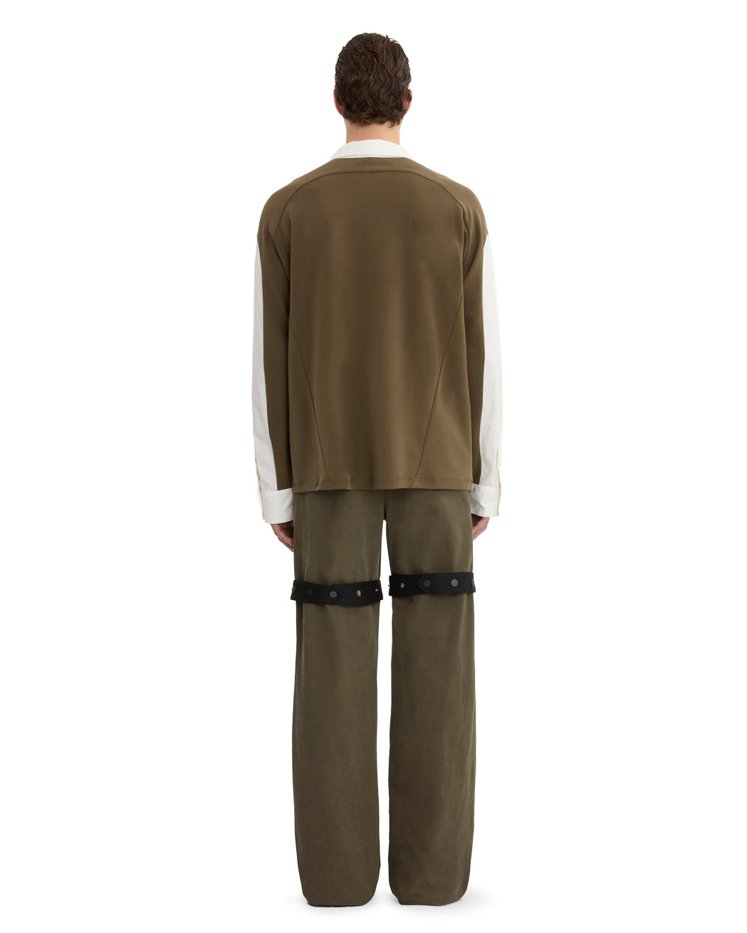 COLLARED LONG-SLEEVE TOP