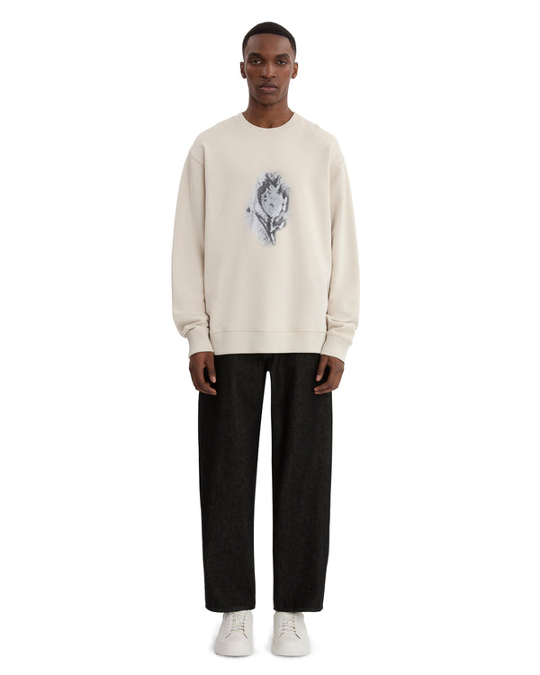 FLOWER PRINT SWEATSHIRT