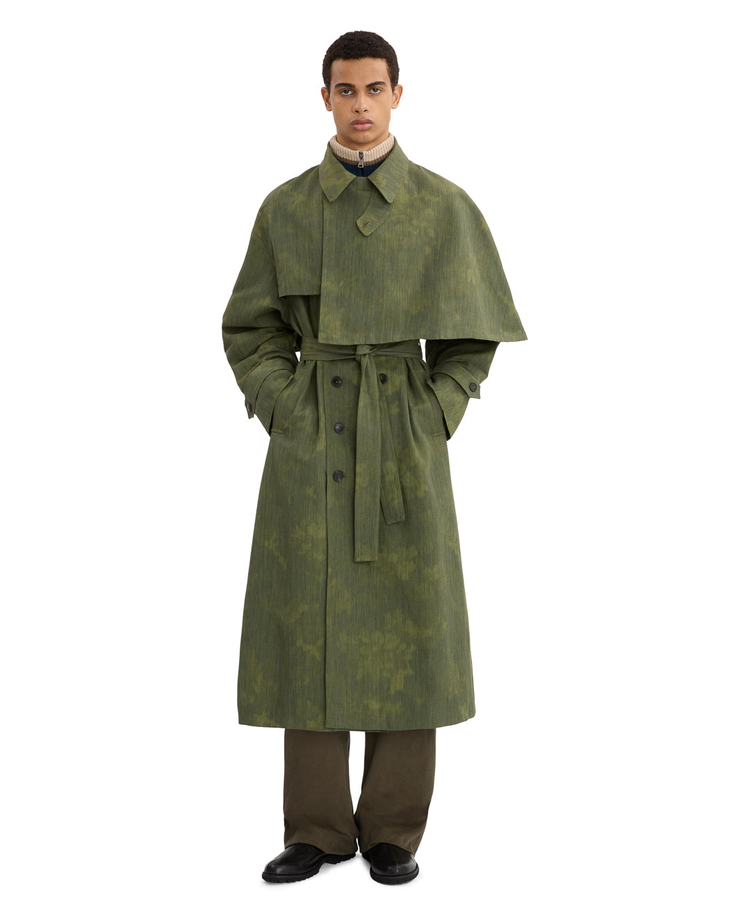 CAPE TRENCH COAT