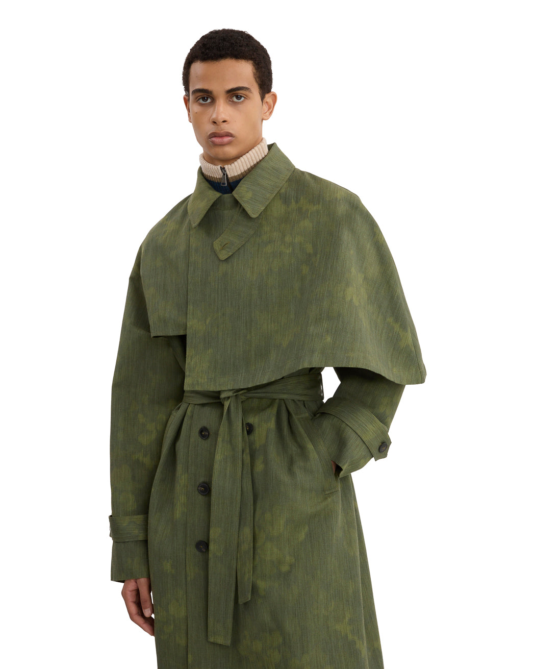 CAPE TRENCH COAT