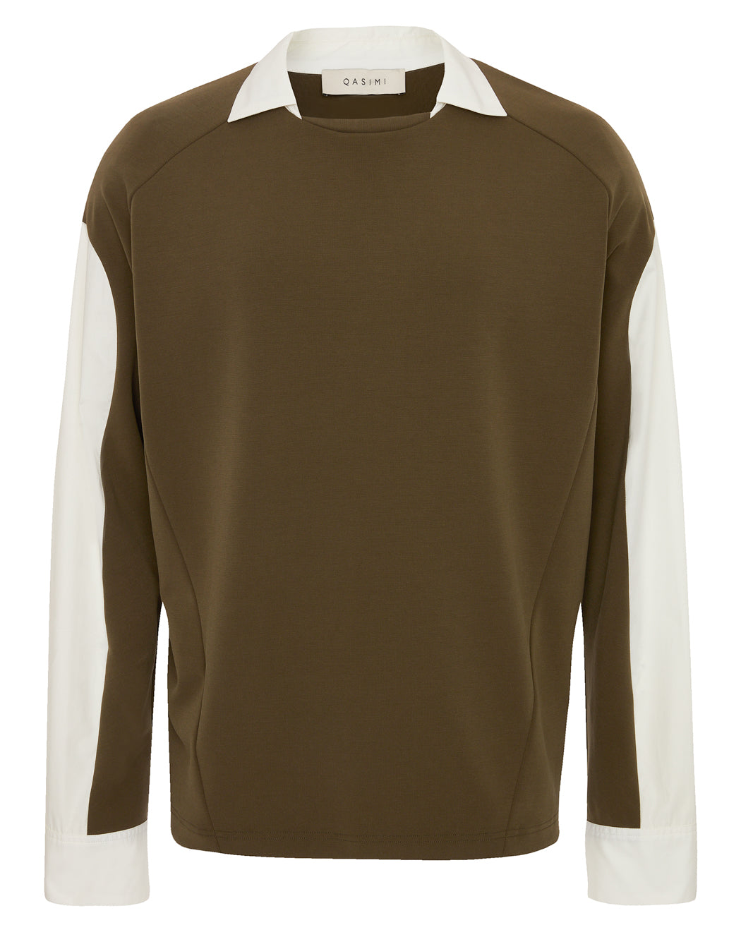 COLLARED LONG-SLEEVE TOP